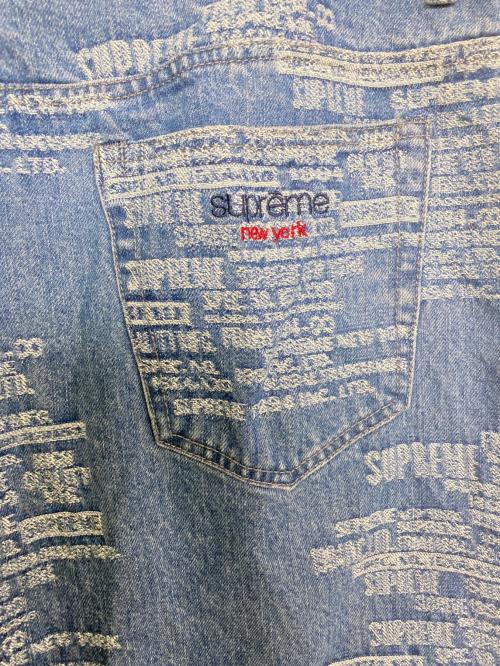 SUPREME（シュプリーム）SUPREME (シュプリーム) Trademark Jacquard Baggy Jeans インディゴ サイズ:32の古着・服飾アイテム