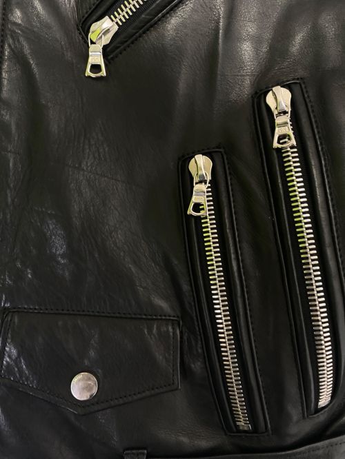 AMIRI（アミリ）AMIRI (アミリ) ライダースジャケット ブラック サイズ:Sの古着・服飾アイテム