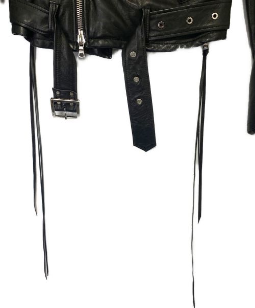 AMIRI（アミリ）AMIRI (アミリ) ライダースジャケット ブラック サイズ:Sの古着・服飾アイテム