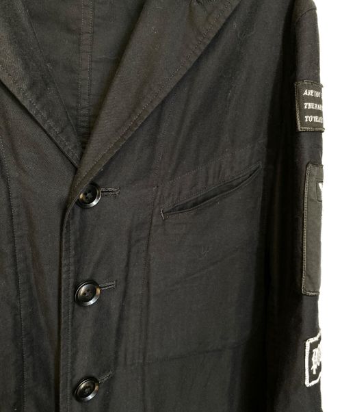 Yohji Yamamoto pour homme（ヨウジヤマモト プールオム）Yohji Yamamoto pour homme (ヨウジヤマモト プールオム) READYMADE (レディメイド) Picked Long Jacket ブラック サイズ:2の古着・服飾アイテム