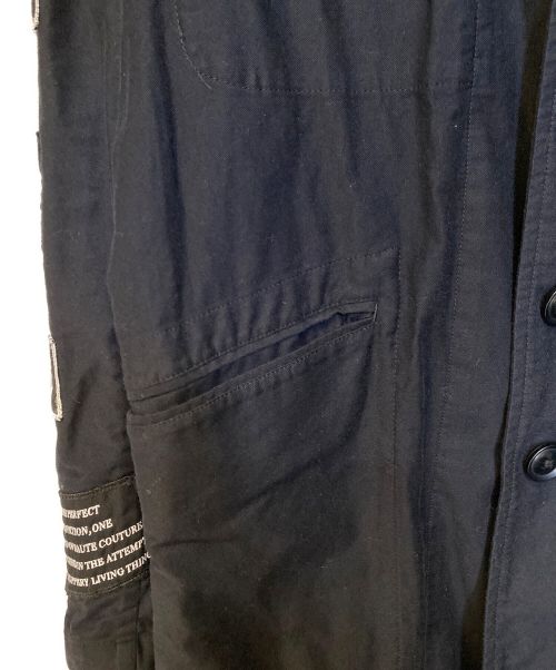 Yohji Yamamoto pour homme（ヨウジヤマモト プールオム）Yohji Yamamoto pour homme (ヨウジヤマモト プールオム) READYMADE (レディメイド) Picked Long Jacket ブラック サイズ:2の古着・服飾アイテム