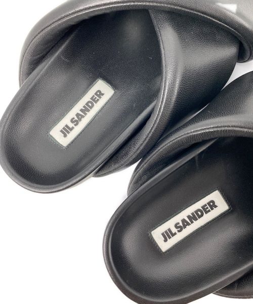 JIL SANDER（ジルサンダー）JIL SANDER (ジルサンダー) スライドサンダル ブラック サイズ:43の古着・服飾アイテム
