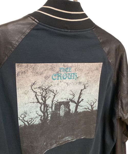 UNDERCOVER（アンダーカバー）UNDERCOVER (アンダーカバー) T 期  レザー 切替 スタジャン ブラック サイズ:2の古着・服飾アイテム