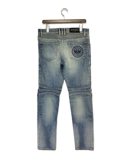 BALMAIN（バルマン）BALMAIN (バルマン) バイカーデニムパンツ インディゴ サイズ:SIZE 30の古着・服飾アイテム