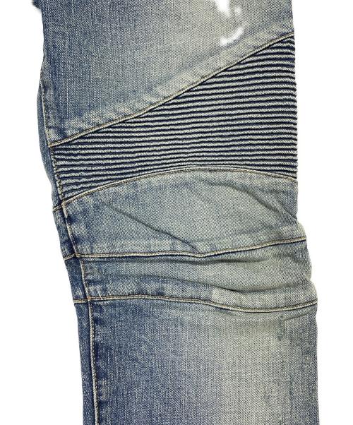 BALMAIN（バルマン）BALMAIN (バルマン) バイカーデニムパンツ インディゴ サイズ:SIZE 30の古着・服飾アイテム