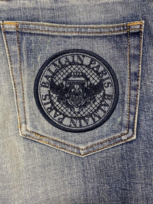 BALMAIN（バルマン）BALMAIN (バルマン) バイカーデニムパンツ インディゴ サイズ:SIZE 30の古着・服飾アイテム