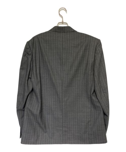 BALENCIAGA（バレンシアガ）BALENCIAGA (バレンシアガ) ラバーロゴテーラードジャケット グレー サイズ:42の古着・服飾アイテム