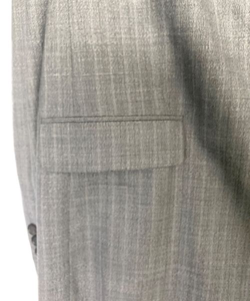 BALENCIAGA（バレンシアガ）BALENCIAGA (バレンシアガ) ラバーロゴテーラードジャケット グレー サイズ:42の古着・服飾アイテム
