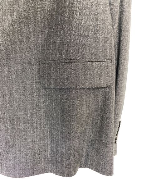 BALENCIAGA（バレンシアガ）BALENCIAGA (バレンシアガ) ラバーロゴテーラードジャケット グレー サイズ:42の古着・服飾アイテム