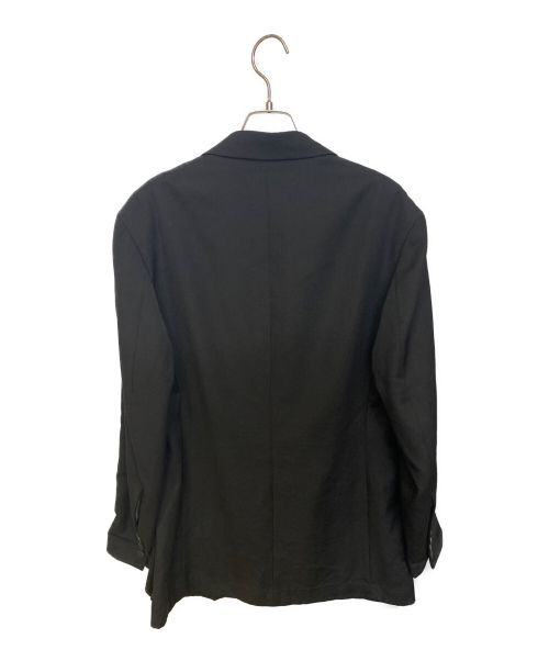 Yohji Yamamoto pour homme（ヨウジヤマモト プールオム）Yohji Yamamoto pour homme (ヨウジヤマモト プールオム) フラシ胸あて釦止めJKT ブラック サイズ:2の古着・服飾アイテム
