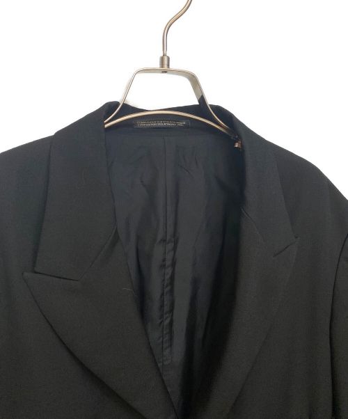 Yohji Yamamoto pour homme（ヨウジヤマモト プールオム）Yohji Yamamoto pour homme (ヨウジヤマモト プールオム) フラシ胸あて釦止めJKT ブラック サイズ:2の古着・服飾アイテム