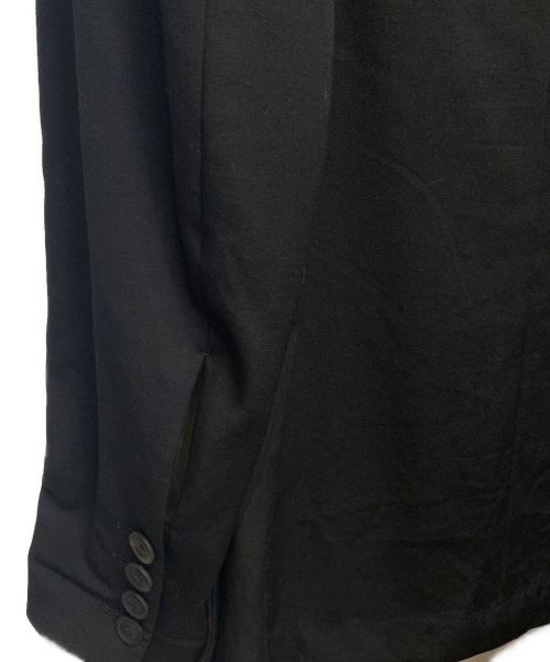 Yohji Yamamoto pour homme（ヨウジヤマモト プールオム）Yohji Yamamoto pour homme (ヨウジヤマモト プールオム) フラシ胸あて釦止めJKT ブラック サイズ:2の古着・服飾アイテム