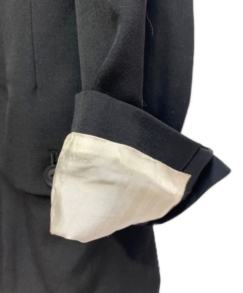 Yohji Yamamoto pour homme（ヨウジヤマモト プールオム）Yohji Yamamoto pour homme (ヨウジヤマモト プールオム) フラシ胸あて釦止めJKT ブラック サイズ:2の古着・服飾アイテム