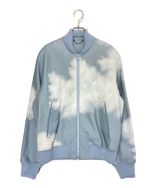 LOUIS VUITTON（ルイ ヴィトン）LOUIS VUITTON (ルイ ヴィトン) CLOUDS LEATHER BOMBER JACKET スカイブルー サイズ:48の古着・服飾アイテム