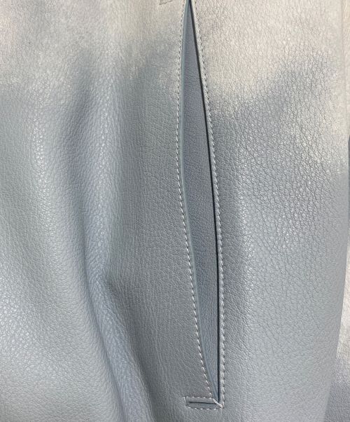 LOUIS VUITTON（ルイ ヴィトン）LOUIS VUITTON (ルイ ヴィトン) CLOUDS LEATHER BOMBER JACKET スカイブルー サイズ:48の古着・服飾アイテム