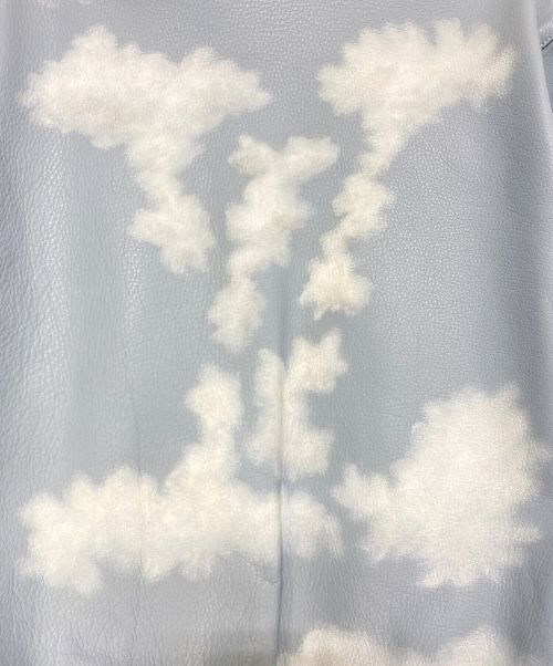 LOUIS VUITTON（ルイ ヴィトン）LOUIS VUITTON (ルイ ヴィトン) CLOUDS LEATHER BOMBER JACKET スカイブルー サイズ:48の古着・服飾アイテム