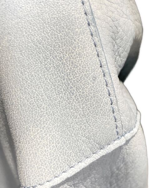 LOUIS VUITTON（ルイ ヴィトン）LOUIS VUITTON (ルイ ヴィトン) CLOUDS LEATHER BOMBER JACKET スカイブルー サイズ:48の古着・服飾アイテム