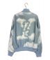 LOUIS VUITTON（ルイ ヴィトン）の古着「CLOUDS LEATHER BOMBER JACKET」｜スカイブルー