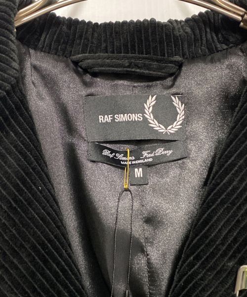 RAF SIMONS（ラフシモンズ）RAF SIMONS (ラフシモンズ) FRED PERRY (フレッドペリー) Tailored Corduroy Coat ブラック サイズ:Mの古着・服飾アイテム