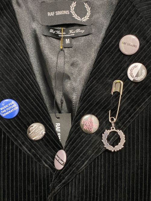 RAF SIMONS（ラフシモンズ）RAF SIMONS (ラフシモンズ) FRED PERRY (フレッドペリー) Tailored Corduroy Coat ブラック サイズ:Mの古着・服飾アイテム