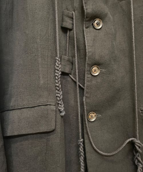 Yohji Yamamoto pour homme（ヨウジヤマモト プールオム）Yohji Yamamoto pour homme (ヨウジヤマモト プールオム) コードデザインジャケット ブラック サイズ:2の古着・服飾アイテム