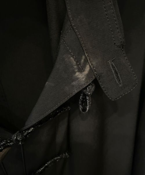 Yohji Yamamoto pour homme（ヨウジヤマモト プールオム）Yohji Yamamoto pour homme (ヨウジヤマモト プールオム) チャイナ ボタン ロング ブラウス ブラック サイズ:1の古着・服飾アイテム