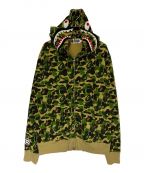 A BATHING APEアベイシングエイプ）の古着「ABC Camo Shark Full Zip Hoodie」｜ベージュ