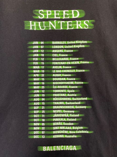 BALENCIAGA（バレンシアガ）BALENCIAGA (バレンシアガ) SPEED HUNTERS TEE ブラック サイズ:XSの古着・服飾アイテム