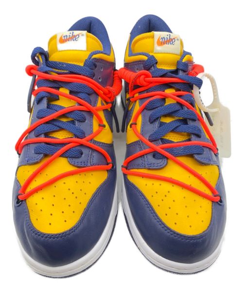 NIKE（ナイキ）NIKE (ナイキ) OFFWHITE (オフホワイト) DUNK LOW 'UNIVERSITY GOLD' イエロー×ネイビー サイズ:27cm(US 9)の古着・服飾アイテム