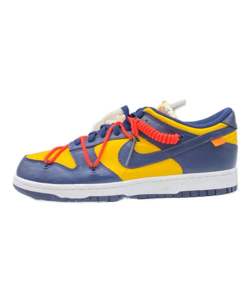 NIKE（ナイキ）NIKE (ナイキ) OFFWHITE (オフホワイト) DUNK LOW 'UNIVERSITY GOLD' イエロー×ネイビー サイズ:27cm(US 9)の古着・服飾アイテム
