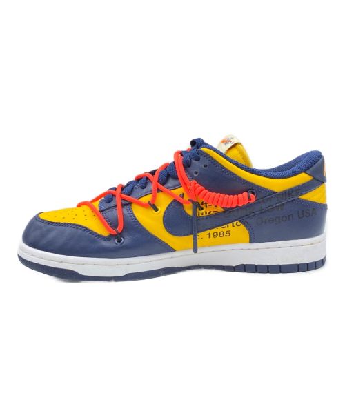 NIKE（ナイキ）NIKE (ナイキ) OFFWHITE (オフホワイト) DUNK LOW 'UNIVERSITY GOLD' イエロー×ネイビー サイズ:27cm(US 9)の古着・服飾アイテム