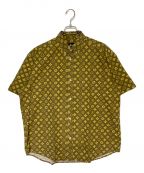 stussyステューシー）の古着「モノグラム シャツ」｜ブラウン