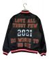 SUPREME (シュプリーム) MITCHELL & NESS (ミッチェルアンドネス) Satin Varsity Jacket ブラック サイズ:S：32800円