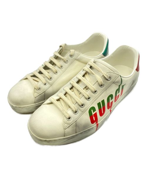 GUCCI（グッチ）GUCCI (グッチ) ブレード ロゴ スニーカー ホワイト サイズ:7 1/2の古着・服飾アイテム