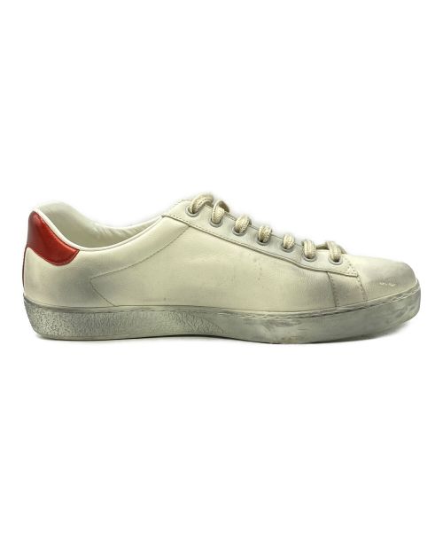 GUCCI（グッチ）GUCCI (グッチ) ブレード ロゴ スニーカー ホワイト サイズ:7 1/2の古着・服飾アイテム