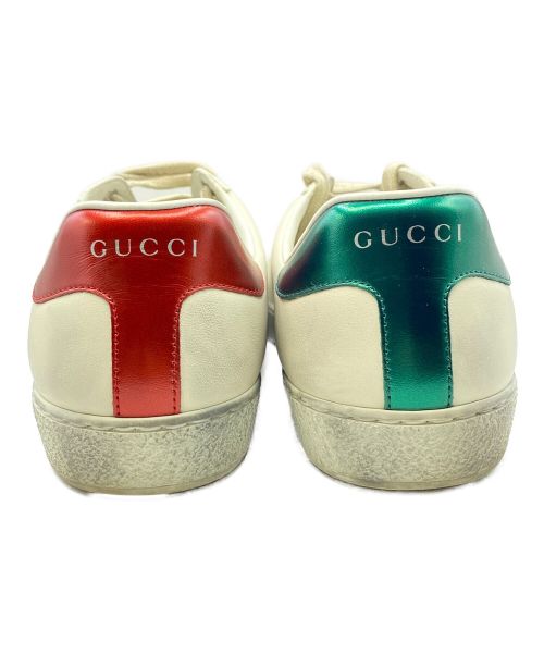 GUCCI（グッチ）GUCCI (グッチ) ブレード ロゴ スニーカー ホワイト サイズ:7 1/2の古着・服飾アイテム