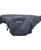 BALENCIAGAバレンシアガ）の古着「EXPLORER MULTIZIP NYLON BELT BAG」｜ブラック