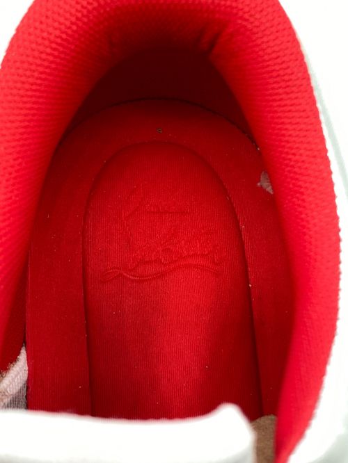 Christian Louboutin（クリスチャン・ルブタン）Christian Louboutin (クリスチャン・ルブタン) Astroloubi ホワイト×レッド サイズ:41.5の古着・服飾アイテム