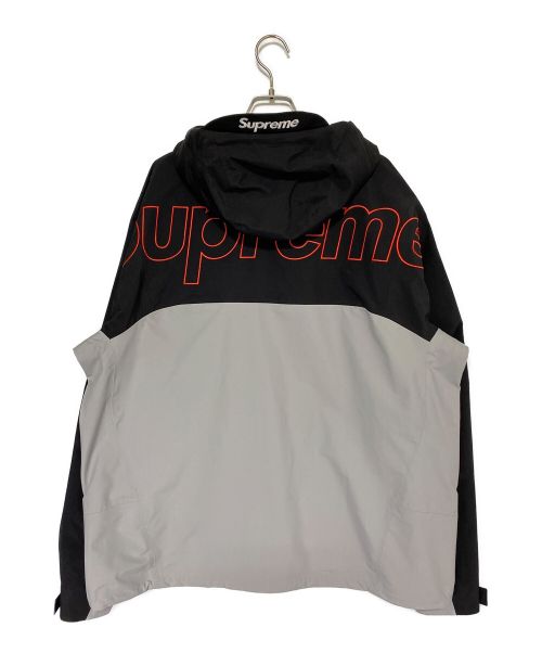 SUPREME（シュプリーム）SUPREME (シュプリーム) THE NORTH FACE (ザ ノース フェイス) Taped Seam Shell Jacket グレー×ブラック サイズ:Lの古着・服飾アイテム