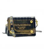 DOLCE & GABBANAドルチェ＆ガッバーナ）の古着「ナインティーズ シシリー クラッチ エナメル ロゴプレートショルダーバッグ」
