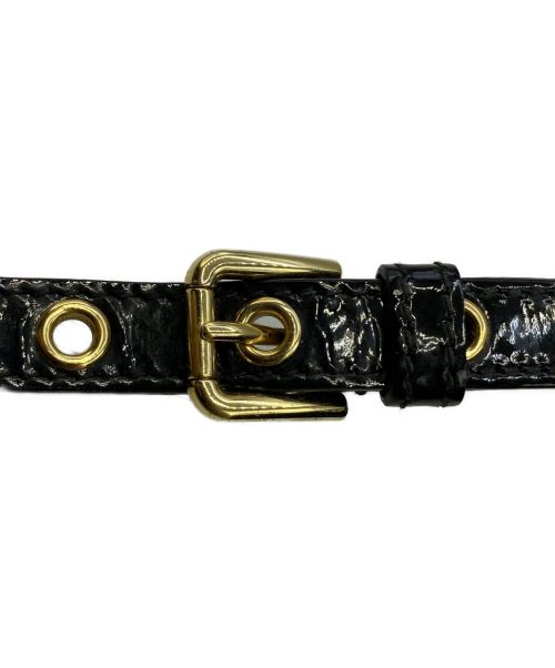 DOLCE & GABBANA（ドルチェ＆ガッバーナ）DOLCE & GABBANA (ドルチェ＆ガッバーナ) ナインティーズ シシリー クラッチ エナメル ロゴプレートショルダーバッグ サイズ:-の古着・服飾アイテム