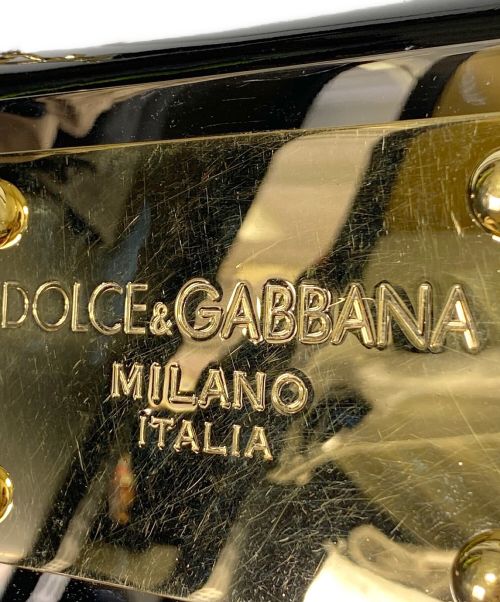 DOLCE & GABBANA（ドルチェ＆ガッバーナ）DOLCE & GABBANA (ドルチェ＆ガッバーナ) ナインティーズ シシリー クラッチ エナメル ロゴプレートショルダーバッグ サイズ:-の古着・服飾アイテム