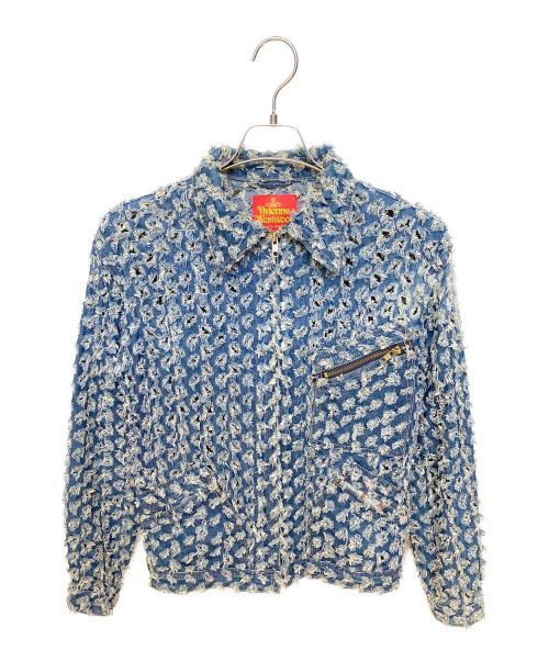 Vivienne Westwood（ヴィヴィアンウエストウッド）Vivienne Westwood (ヴィヴィアンウエストウッド) Cut & Slash Denim Jacket インディゴ サイズ:Sの古着・服飾アイテム