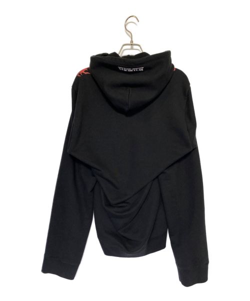 VETEMENTS（ヴェトモン）VETEMENTS (ヴェトモン) Misplaced Skull Print Hoodie ブラック サイズ:XSの古着・服飾アイテム