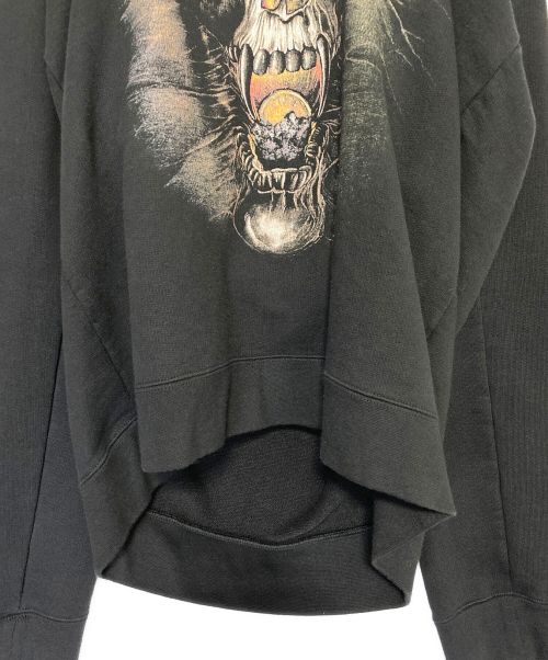 VETEMENTS（ヴェトモン）VETEMENTS (ヴェトモン) Misplaced Skull Print Hoodie ブラック サイズ:XSの古着・服飾アイテム