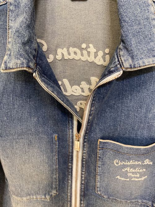 Dior（ディオール）Dior (ディオール) ロゴデニムジャケット インディゴ サイズ:48の古着・服飾アイテム