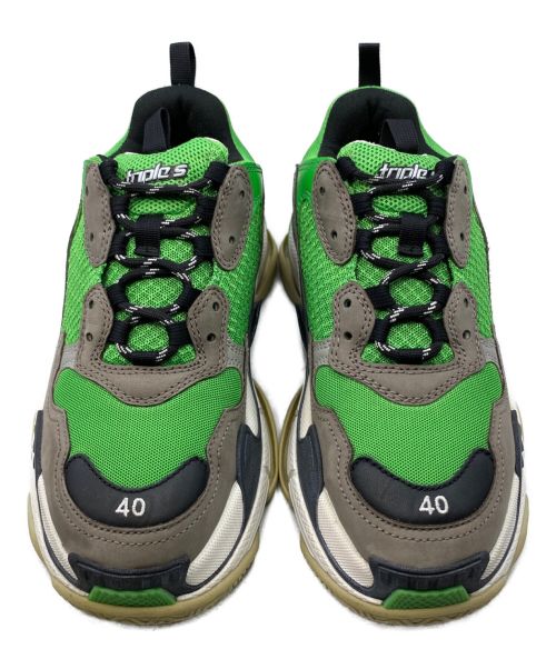 BALENCIAGA（バレンシアガ）BALENCIAGA (バレンシアガ) TRIPLE S グリーン サイズ:SIZE 40の古着・服飾アイテム