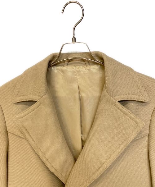 Maison Margiela（メゾンマルジェラ）Maison Margiela (メゾンマルジェラ) REPLICA ダブルブレストウールコート ベージュ サイズ:48の古着・服飾アイテム