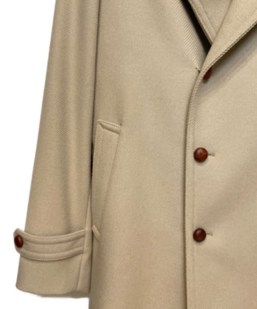 Maison Margiela（メゾンマルジェラ）Maison Margiela (メゾンマルジェラ) REPLICA ダブルブレストウールコート ベージュ サイズ:48の古着・服飾アイテム