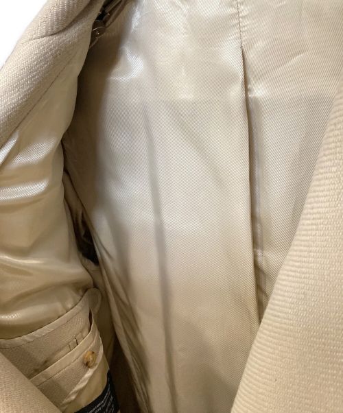 Maison Margiela（メゾンマルジェラ）Maison Margiela (メゾンマルジェラ) REPLICA ダブルブレストウールコート ベージュ サイズ:48の古着・服飾アイテム